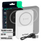 Immagine 1 - V-Tac VT-3529 Power Bank Wireless 10000mAh MagSafe Ultra Sottile Ricarica Rapida PD - SKU 23038 / 23039 / 23040