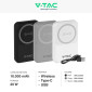 Immagine 5 - V-Tac VT-3529 Power Bank Wireless 10000mAh MagSafe Ultra Sottile Ricarica Rapida PD - SKU 23038 / 23039 / 23040