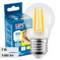 Life Lampadina LED E27 7W Minisfera G45 MiniGlobo Filament Vetro Trasparente - mod. 39.920251C27 / 39.920251C30 / 39.920251N40