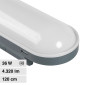 V-Tac VT-1253S Tubo Plafoniera LED SMD Linkabile 36W IP65 con Sensore di Movimento Lampadina 120cm - SKU 10213 / 10215