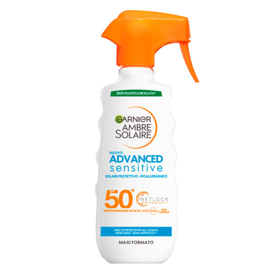 Ambre Solaire Advanced Sensitive SPF50+ Spray Solare - 300ml Garnier Ambre Solaire Advanced Sensitive SPF50+ Spray Solare - 300ml Garnier