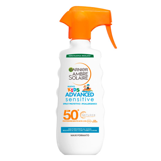 Ambre Solaire Kids Advanced Sensitive SPF50+ Spray Solare - 300ml Garnier Ambre Solaire Kids Advanced Sensitive SPF50+ Spray Solare - 300ml Garnier