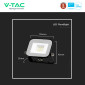Immagine 9 - V-Tac Pro VT-44010 Faro LED 10W Faretto SMD IP65 Chip Samsung Colore Nero - SKU 9898 / 9899 / 10010