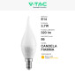 Immagine 3 - V-Tac VT-1818TP Lampadina LED SMD E14 3,7W Candela Fiamma C37 - SKU 214164
