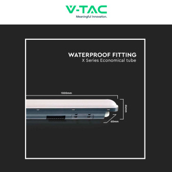 VT-1253 Tubo Plafoniera LED SMD 36W IP65 120cm V-Tac