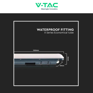 VT-1253 Tubo Plafoniera LED SMD 36W IP65 120cm V-Tac