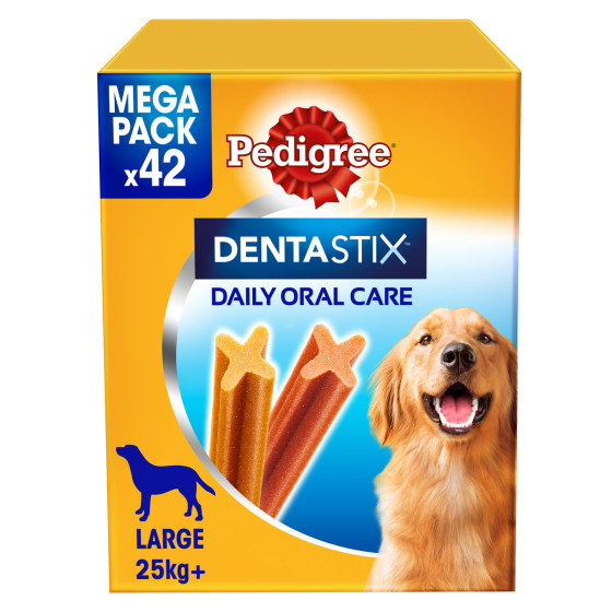 42 Stick per Igiene Orale del Cane Pedigree Dentastix Large 42 Stick per Igiene Orale del Cane Pedigree Dentastix Large