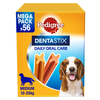 Pedigree Dentastix Medium per l'Igiene Orale del Cane - Confezione da 56 Stick