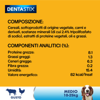 56 Stick per l'Igiene Orale del Cane Pedigree Dentastix Medium