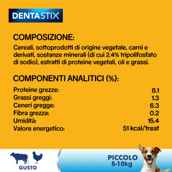 70 Stick per l'Igiene Orale del Cane Pedigree Dentastix Small