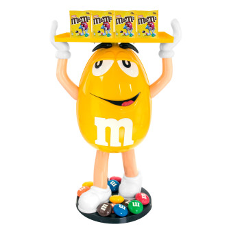 M&M's Character Yellow Espositore da 104cm con 1Kg di M&M's alle Arachidi
