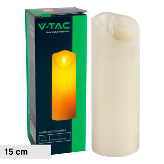 V-Tac VT-7568 Lampada LED da Tavolo Effetto Candela a Batteria Ø53x150mm -...