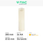 Immagine 2 - V-Tac VT-7568 Lampada LED da Tavolo Effetto Candela a Batteria Ø53x200mm - SKU 10576