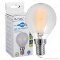 V-Tac VT-1835 Lampadina LED E14 4W MiniGlobo P45 Frost Filamento - SKU 4492 / 4493 / 4494 [TERMINATO]