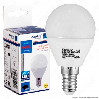Kanlux BILO Lampadina LED E14 6,5W MiniGlobo P45 -mod.23422