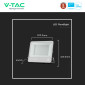Immagine 8 - V-Tac Pro VT-44201 Faro LED 200W Faretto SMD IP65 Chip Samsung Colore Nero - SKU 8848 / 8849
