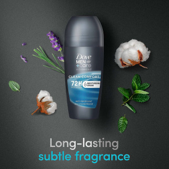 Deodorante Roll-On Clean Comfort da 50ml Dove Men+Care
