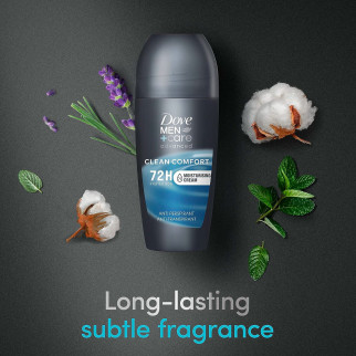 Deodorante Roll-On Clean Comfort da 50ml Dove Men+Care