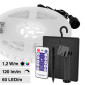 Immagine 1 - V-Tac VT-2835 Striscia LED Flessibile RGB 6W SMD 60 LED/m IP67 Pannello Solare e Telecomando - Bobina da 5m - SKU 23046