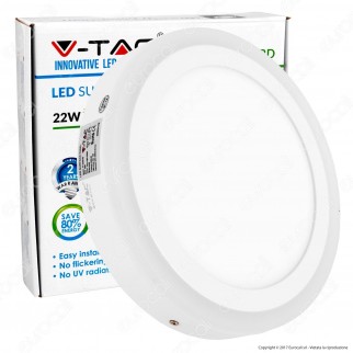 V-Tac VT-2209RD Pannello LED Rotondo Side Light 22W SMD - SKU 4896 /