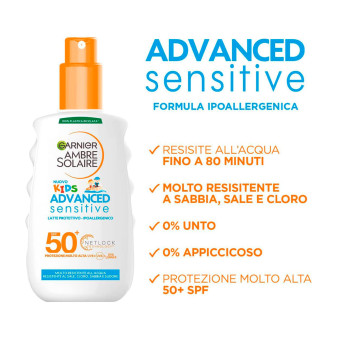 Spray Solare IP 50+ Kids Sensitive Garnier 200ml