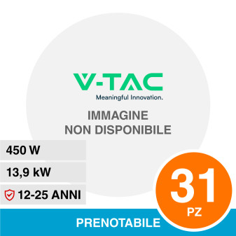 V-Tac VT-450MH Kit 13,9kW 31 Pannelli Solari Fotovoltaici 450W IP68 - SKU 11860