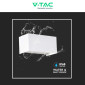 Immagine 9 - V-Tac VT-8125 Lampada LED da Muro 24W Wall Light IP65 con Doppio LED Applique Colore Bianco - SKU 2975 / 2976