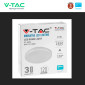 Immagine 12 - V-Tac VT-8033RD Plafoniera LED Rotonda 15W SMD Chip Samsung IP44 Colore Bianco - SKU 2113889 / 2155669 / 2113899