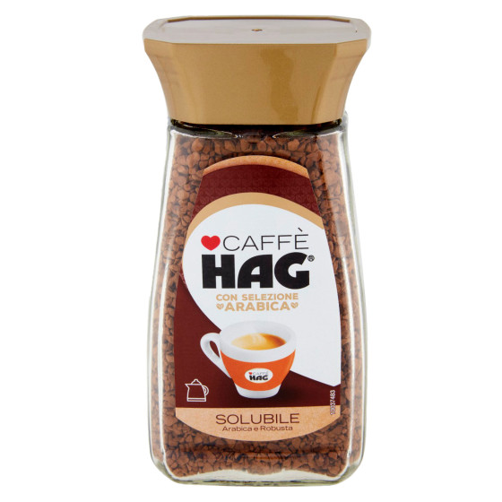 Caffè Decaffeinato Solubile Arabica e Robusta 100g Hag Caffè Decaffeinato Solubile Arabica e Robusta 100g Hag