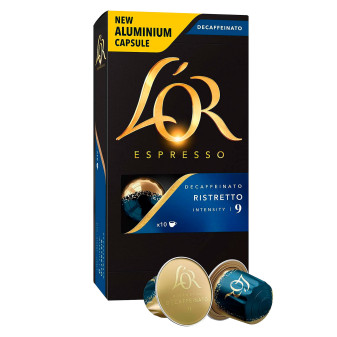 L'Or Caffè Espresso Decaffeinato Ristretto Capsule Intensità 9 Compatibili...