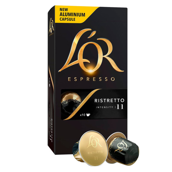 Caffè Espresso Ristretto 10 caps Alluminio Intensità 11 L'Or Caffè Espresso Ristretto 10 caps Alluminio Intensità 11 L'Or