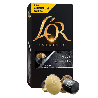 L'Or Caffè Espresso Onyx Capsule in Alluminio con Intensità 12 Compatibili...