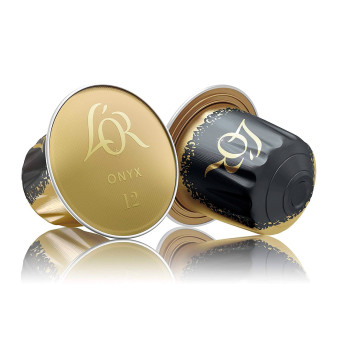 40 Caps Caffè Espresso Onyx L'Or Compatibili Nespresso Int.12