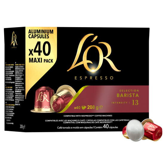 café L'OR Sélection BARISTA 10 Capsules ESPRESSO intensité 13