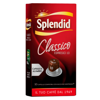 Splendid Caffè Espresso Classico Capsule in Alluminio Intensità 10...