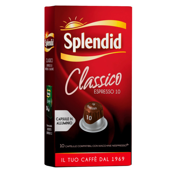 10 Capsule Caffè Espresso Classico Alluminio Int 10 Splendid 10 Capsule Caffè Espresso Classico Alluminio Int 10 Splendid