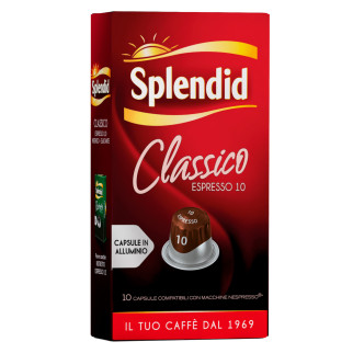 10 Capsule Caffè Espresso Classico Alluminio Int 10 Splendid