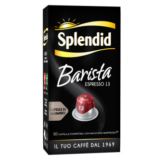 10 Capsule Alluminio Caffè Espresso Barista Splendid Int 13