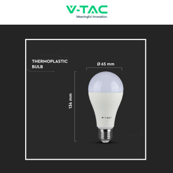 VT-2015 Super Saver Pack 3 Lampadine LED E27 A65 15W V-Tac