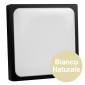 Immagine 2 - V-Tac VT-8618S Plafoniera LED Quadrata 18W SMD IP44 con Sensore di Movimento e Crepuscolare Colore Nero - SKU 7672 [TERMINATO]