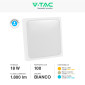 Immagine 5 - V-Tac VT-8618 Plafoniera LED Quadrata 18W SMD IP44 Colore Bianco - SKU 7624 / 7625 / 7626