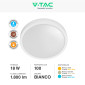 Immagine 5 - V-Tac VT-8618S Plafoniera LED Rotonda 18W SMD IP44 Sensore di Movimento e Crepuscolare Colore Bianco - SKU 7659 / 7660 / 7661