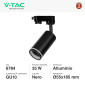 Immagine 2 - V-Tac VT-11016 Track Light da Binario con Portalampada per Lampadine GU10 Colore Nero - SKU 6784
