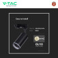 Immagine 7 - V-Tac VT-11016 Track Light da Binario con Portalampada per Lampadine GU10 Colore Nero - SKU 6784