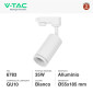 Immagine 2 - V-Tac VT-11016 Track Light da Binario con Portalampada per Lampadine GU10 Colore Bianco - SKU 6783