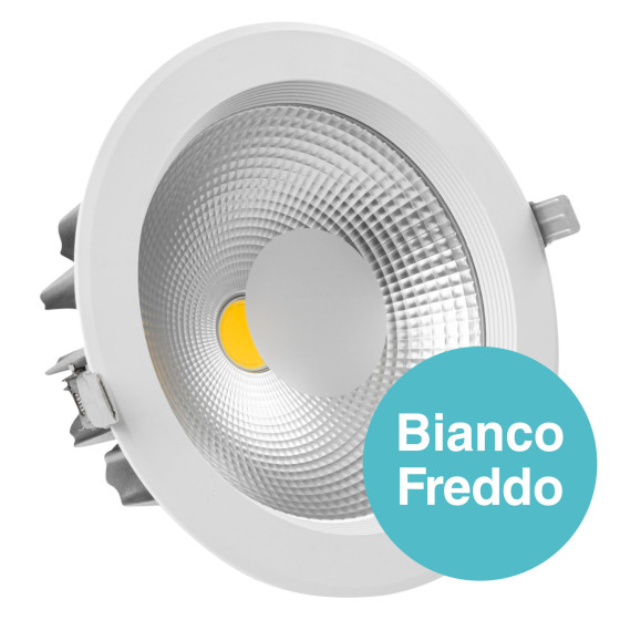 VT-26451 Faretto LED COB Rotondo da Incasso 40W Bianco V-Tac VT-26451 Faretto LED COB Rotondo da Incasso 40W Bianco V-Tac