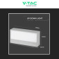 Immagine 9 - V-Tac VT-8056 Lampada LED da Muro 9W IP65 con Doppio LED SMD Applique Colore Grigio - SKU 218239 / 218240 / 218241