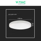 Immagine 9 - V-Tac VT-8624S Plafoniera LED Rotonda 24W SMD IP44 Sensore di Movimento e Crepuscolare Colore Bianco - SKU 7662 / 7663 / 7664