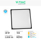 Immagine 5 - V-Tac VT-8630 Plafoniera LED Quadrata 30W SMD IP44 Colore Nero - SKU 7648 / 7649 / 7650