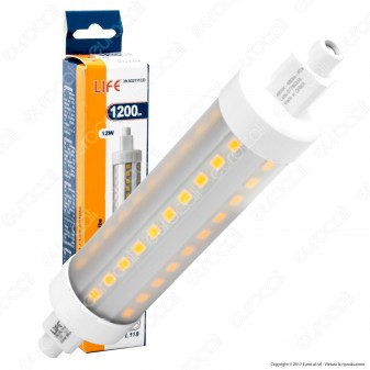 Life Lampadina LED R7s L118 12W Bulb Tubolare Dimmerabile - mod.